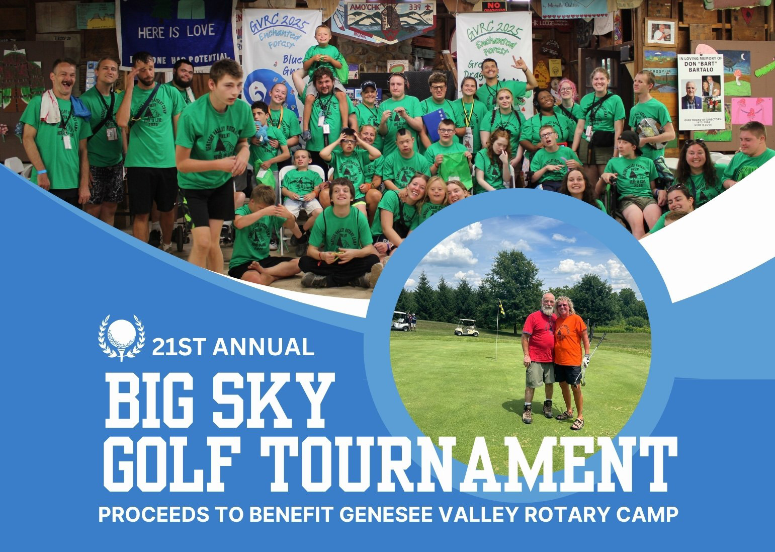 21st Annual Big Sky Golf Tournament charity event promotional image